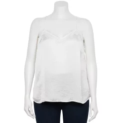 Plus Size Nine West V-Neck Camisole -Kohl's store 5114982 White