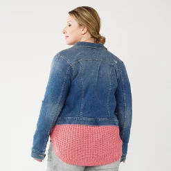 Juniors' Plus Size SO® Denim Jacket 5 Juniors' Plus Size SO® Denim Jacket -Kohl's store 5172578 ALT