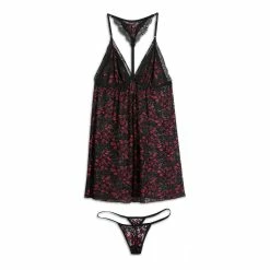 Plus Size Lilac+London Lace Chemise & Panty Lingerie Set -Kohl's store 5190543 ALT5