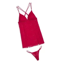 Plus Size Lilac+London Lace Chemise & Panty Lingerie Set -Kohl's store 5190544 ALT5