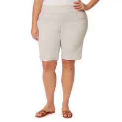 Plus Size Gloria Vanderbilt Amanda Pull-On Bermuda Shorts 21 Plus Size Gloria Vanderbilt Amanda Pull-On Bermuda Shorts -Kohl's store 5194604 Dusky Dune