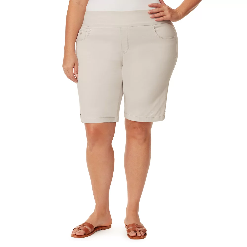 Plus Size Gloria Vanderbilt Amanda Pull-On Bermuda Shorts 11 Plus Size Gloria Vanderbilt Amanda Pull-On Bermuda Shorts - Image 11