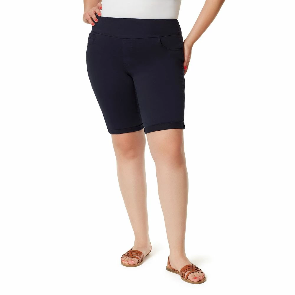 Plus Size Gloria Vanderbilt Amanda Pull-On Bermuda Shorts 2 Plus Size Gloria Vanderbilt Amanda Pull-On Bermuda Shorts - Image 2
