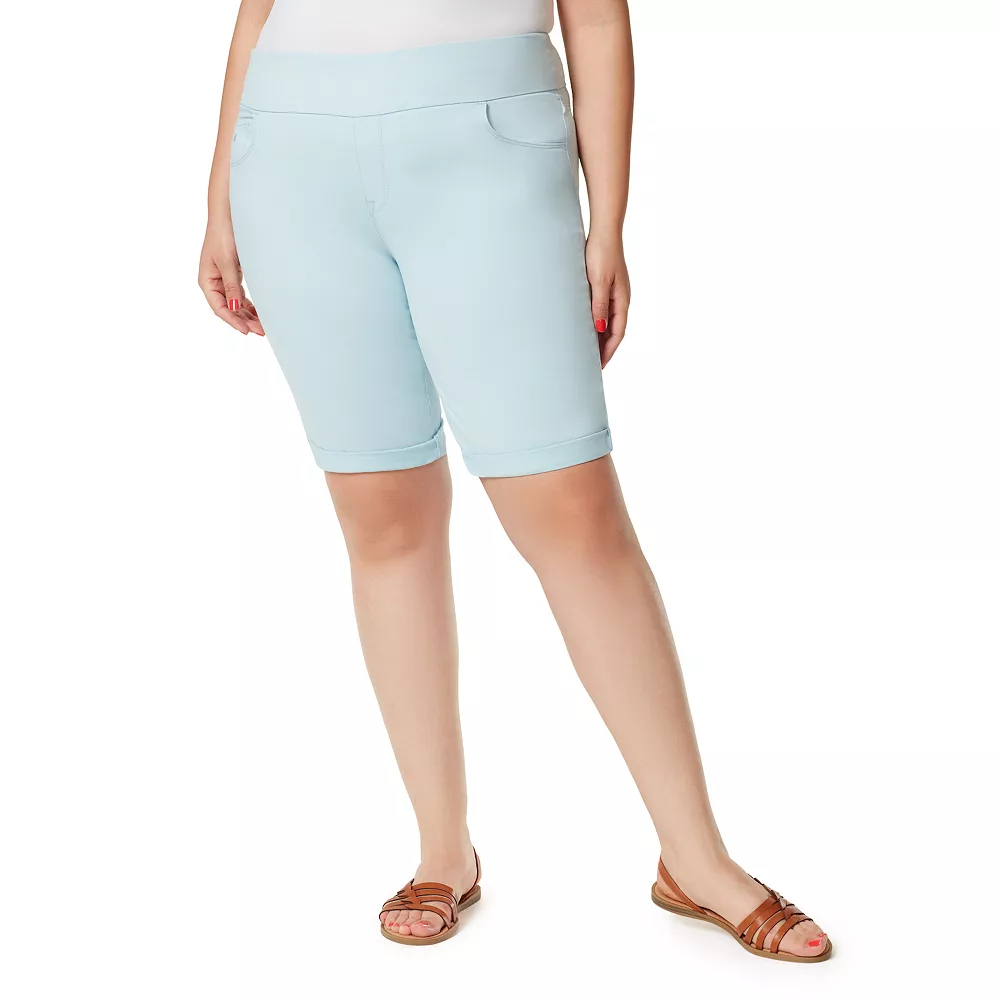 Plus Size Gloria Vanderbilt Amanda Pull-On Bermuda Shorts 3 Plus Size Gloria Vanderbilt Amanda Pull-On Bermuda Shorts - Image 3