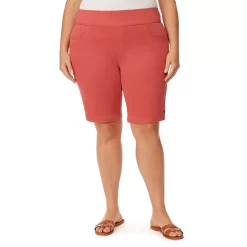 Plus Size Gloria Vanderbilt Amanda Pull-On Bermuda Shorts