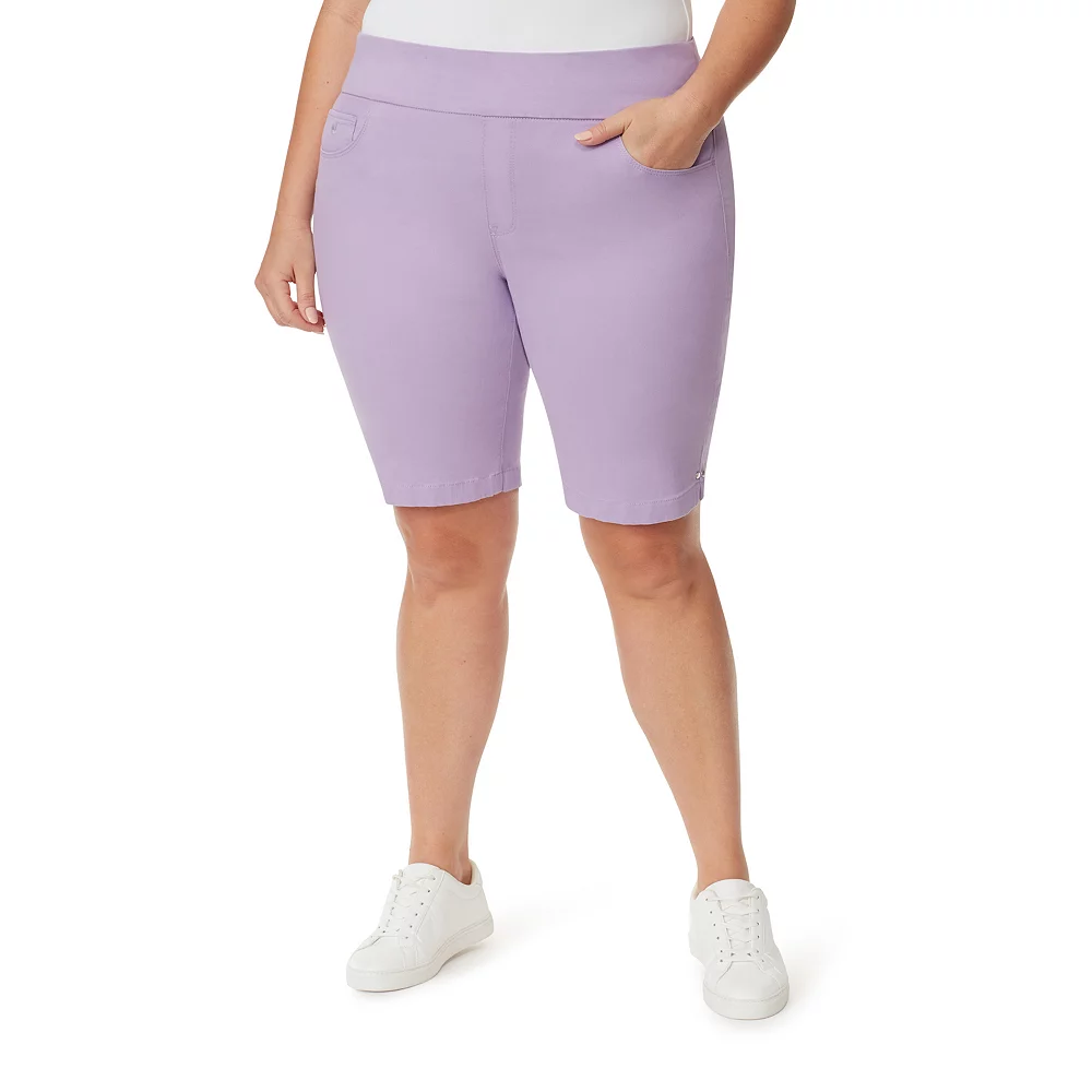 Plus Size Gloria Vanderbilt Amanda Pull-On Bermuda Shorts 7 Plus Size Gloria Vanderbilt Amanda Pull-On Bermuda Shorts - Image 7