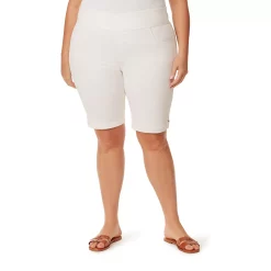 Plus Size Gloria Vanderbilt Amanda Pull-On Bermuda Shorts 18 Plus Size Gloria Vanderbilt Amanda Pull-On Bermuda Shorts -Kohl's store 5194604 Vintage White