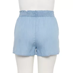 Juniors' Plus Size SO® Smocked Shorts -Kohl's store 5198567 ALT