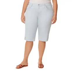 Plus Size Gloria Vanderbilt Kaia Denim Skimmer Shorts 18 Plus Size Gloria Vanderbilt Kaia Denim Skimmer Shorts -Kohl's store 5199602 Blue Breeze