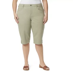 Plus Size Gloria Vanderbilt Kaia Denim Skimmer Shorts 14 Plus Size Gloria Vanderbilt Kaia Denim Skimmer Shorts -Kohl's store 5199602 Frosted Glass