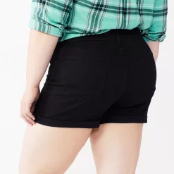 Juniors' Plus Size SO® High Rise Midi Shorts -Kohl's store 5211026 ALT