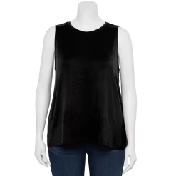 Plus Size Nine West Essential Easy High-Neck Tank -Kohl's store 5234070 Black