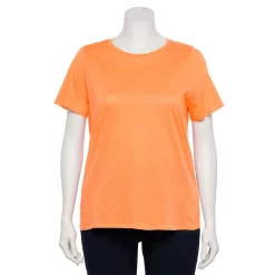 Plus Size Sonoma Goods For Life® Everyday Crewneck Tee -Kohl's store 5259072 Apricot Harvest