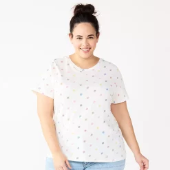 Plus Size Sonoma Goods For Life® Everyday Crewneck Tee -Kohl's store 5259072 Multi Color Sun