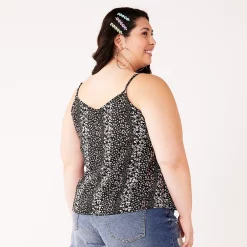 Juniors' Plus Size SO® Lace Trim Layering Tank Top -Kohl's store 5261986 ALT