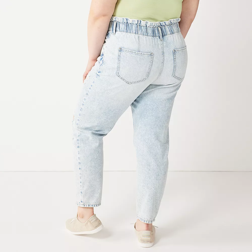 Juniors' Plus Size SO® High-Rise Mom Jeans 2 Juniors' Plus Size SO® High-Rise Mom Jeans - Image 2
