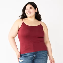 Juniors' Plus Size SO® Scoopneck Cami -Kohl's store 5340751 Berry Magnolia
