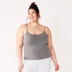 Juniors' Plus Size SO® Scoopneck Cami -Kohl's store 5340751 Forged Iron