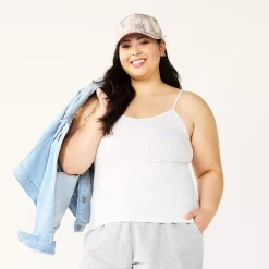 Juniors' Plus Size SO® Scoopneck Cami -Kohl's store 5340751 Modern White