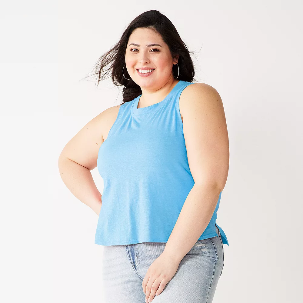 Juniors' Plus Size SO® Muscle Tank 7 Juniors' Plus Size SO® Muscle Tank - Image 7