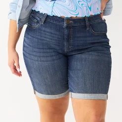 Juniors' Plus Size SO® Low Rise Bermuda Shorts 8 Juniors' Plus Size SO® Low Rise Bermuda Shorts -Kohl's store 5474917 Rinse