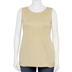 Plus Size Croft & Barrow® Essential Tank -Kohl's store 5509745 Gobi Beige