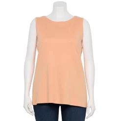 Plus Size Croft & Barrow® Essential Tank -Kohl's store 5509745 Peach