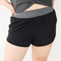 Juniors' Plus Size SO® Sporty Running Short -Kohl's store 5517776 Black Luxe