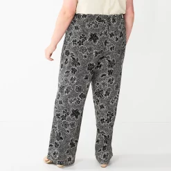 Plus Size Sonoma Goods For Life® Linen-Blend Wide-Leg Pants -Kohl's store 5517827 ALT