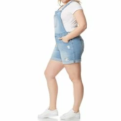 Juniors' Plus Size WallFlower Insta Stretch Tomboy Shortalls -Kohl's store 5523790 ALT2