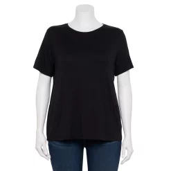 Plus Size Nine West Essential Crewneck Tee
