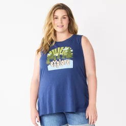 Plus Size Sonoma Goods For Life® Graphic Muscle Tank -Kohl's store 5529302 Explore