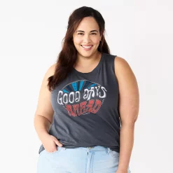 Plus Size Sonoma Goods For Life® Graphic Muscle Tank -Kohl's store 5529302 Good Days Gray