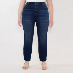 Plus Size LC Lauren Conrad High-Waist Skinny Jeans -Kohl's store 5539167 Jasmine Wash