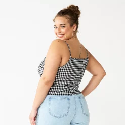 Juniors' Plus Size SO® Cropped Cinch-Waist Tank -Kohl's store 5548387 ALT