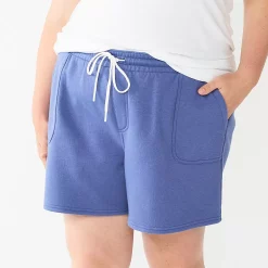 Plus Size Sonoma Goods For Life® Drawstring Fleece Shorts -Kohl's store 5549511 Iris Bouquet