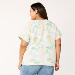 Plus Size Sonoma Goods For Life® Short-Sleeve Fleece Sweatshirt -Kohl's store 5550378 ALT