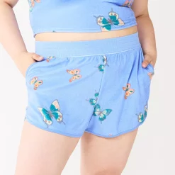 Juniors' Plus Size SO® Towel Terry Dolphin Shorts -Kohl's store 5554061 Peri Butterfly