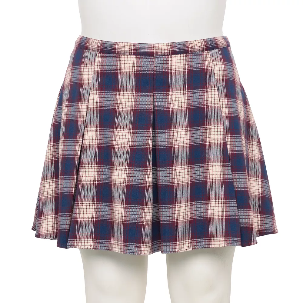 Juniors' Plus Size SO® Pleated Flare Mini Skirt 3 Juniors' Plus Size SO® Pleated Flare Mini Skirt - Image 3