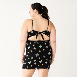 Juniors' Plus Size SO® Back-Tie Bodycon Mini Dress -Kohl's store 5562621 ALT