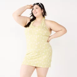 Juniors' Plus Size SO® Halter Bodycon Mini Dress