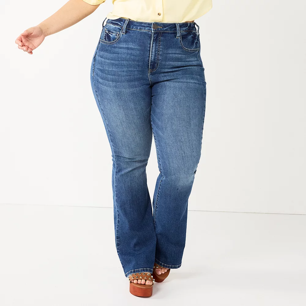 Juniors' Plus Size SO® High-Rise Flare Jeans 3 Juniors' Plus Size SO® High-Rise Flare Jeans - Image 3