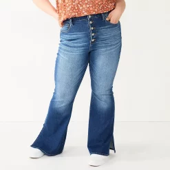 Juniors' Plus Size SO® High-Rise Flare Jeans 16 Juniors' Plus Size SO® High-Rise Flare Jeans -Kohl's store 5568305 Medium