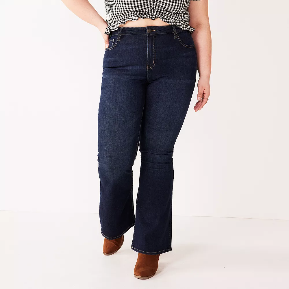 Juniors' Plus Size SO® High-Rise Flare Jeans 5 Juniors' Plus Size SO® High-Rise Flare Jeans - Image 5