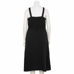 Plus Size Sonoma Goods For Life® Button Front Midi Dress -Kohl's store 5576620 ALT