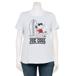 Plus Size Peanuts Snoopy "Joe Cool" Graphic Tee