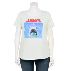 Plus Size Jaws Graphic Tee