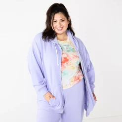 Juniors' Plus Size SO® Solid Oversized Zip-Up Hoodie 14 Juniors' Plus Size SO® Solid Oversized Zip-Up Hoodie -Kohl's store 5580013 Josie Lavender