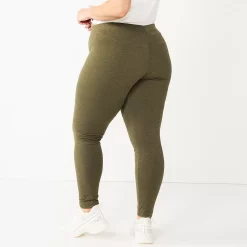 Juniors' Plus Size SO® Solid High-Rise Leggings -Kohl's store 5580103 ALT