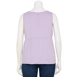 Plus Size Sonoma Goods For Life Button Front Utility Tank -Kohl's store 5584138 ALT